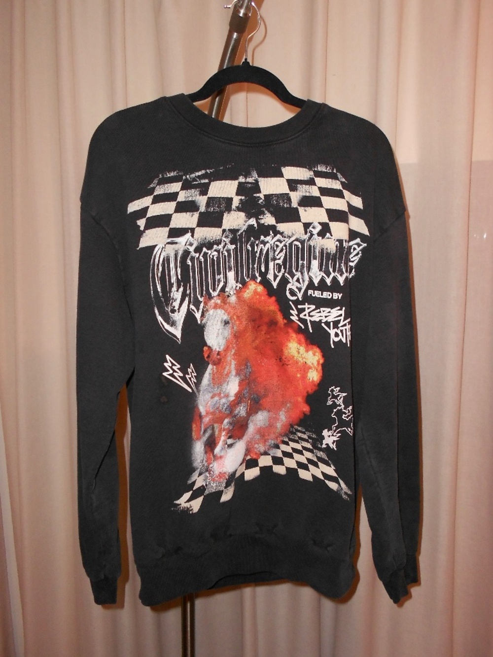 Civil Regime Rebel Youth Crewneck Black Large